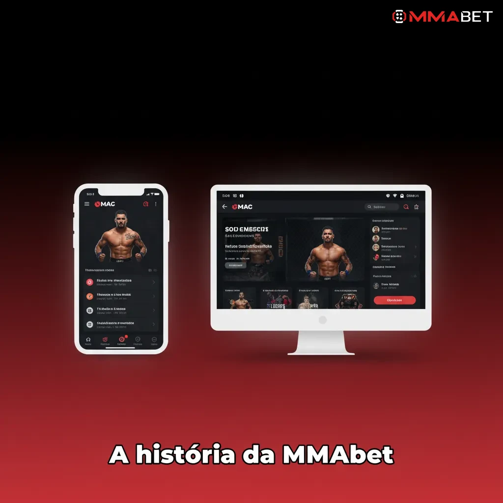 Ilustração da história da MMAbet: fundada em 2021, foco em transparência, tecnologia, odds e mercado brasileiro.